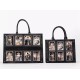 Sweet Rose Rococo Cat Portrait Small and Large Tote Bag(Limited Stock/5 Colours/Full Payment Without Shipping)